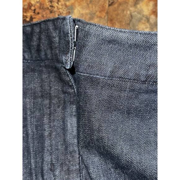 Talbots Women's Size 10 Dark Wash Stretch Denim Jean Skirt - Picture 5 of 10